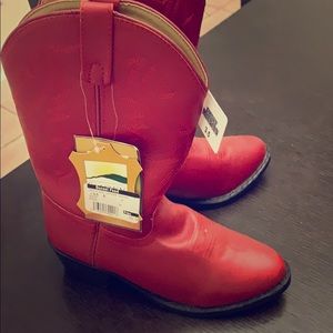 Cowgirl boots red youth 3.5